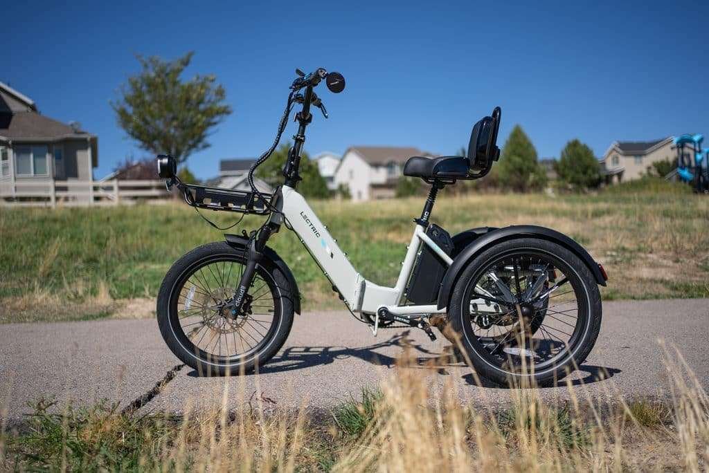 Lectric XP Trike 2 Review: A 750W Electric Trike Built for Stability 1 Lectric XP Trike 2 electric tricycle with front and rear metal baskets, RiderGuide test unit