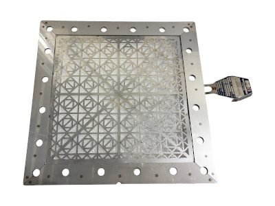 Metal ventilation panel designed to release combustible gases from a BESS enclosure