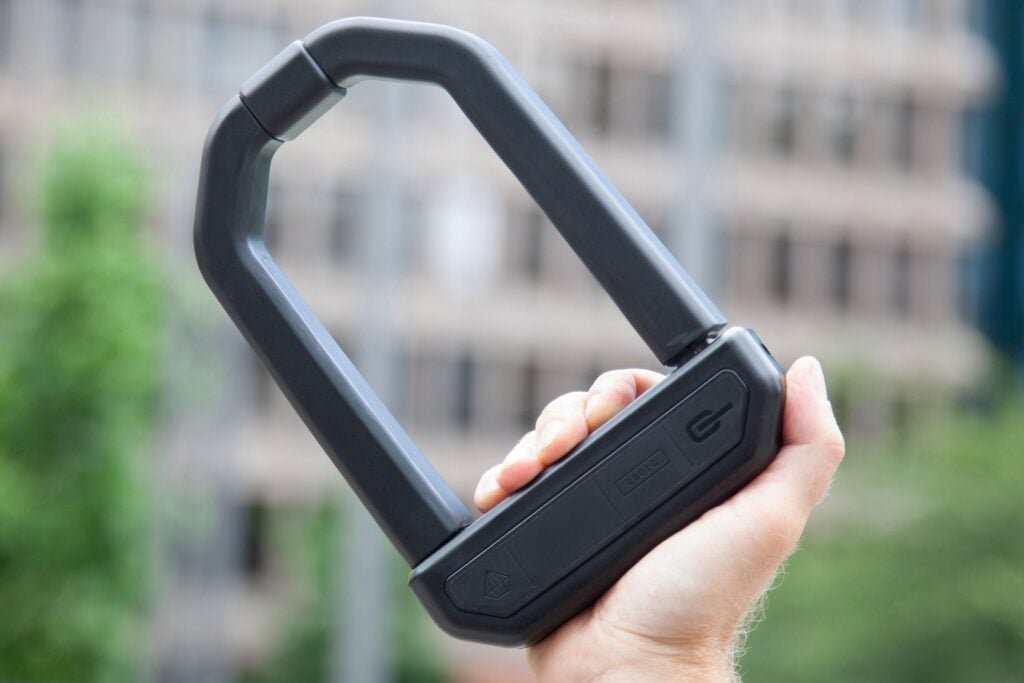 The 5 Best eBike Locks on Amazon (Thieves Hate These) 14 Hiplok D1000 anti angle grinder U-lock on a cargo ebike