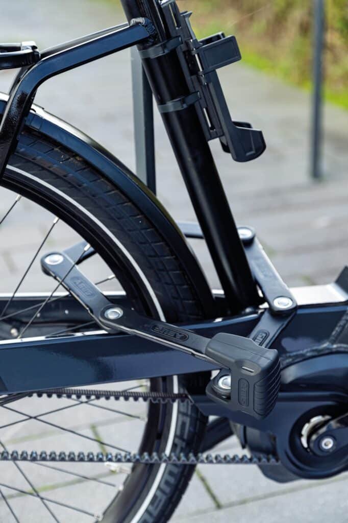 The 5 Best eBike Locks on Amazon (Thieves Hate These) 15 ABUS Bordo Granit XPlus 6500 folding lock on a bike