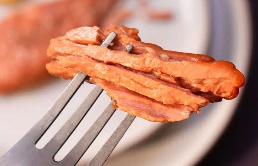 Revo Foods uses patented 3D-printing tech to create products combining muscle and fat via a continuous process. Image credit: Revo Foods