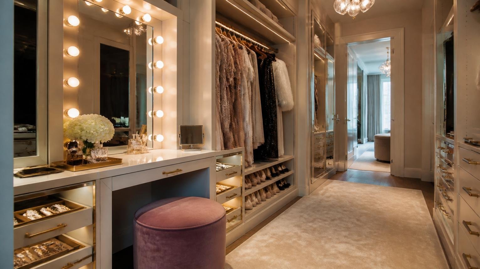AI Walk-in Closet & Wardrobe Design: 11 Layouts with Dimensions (2026)