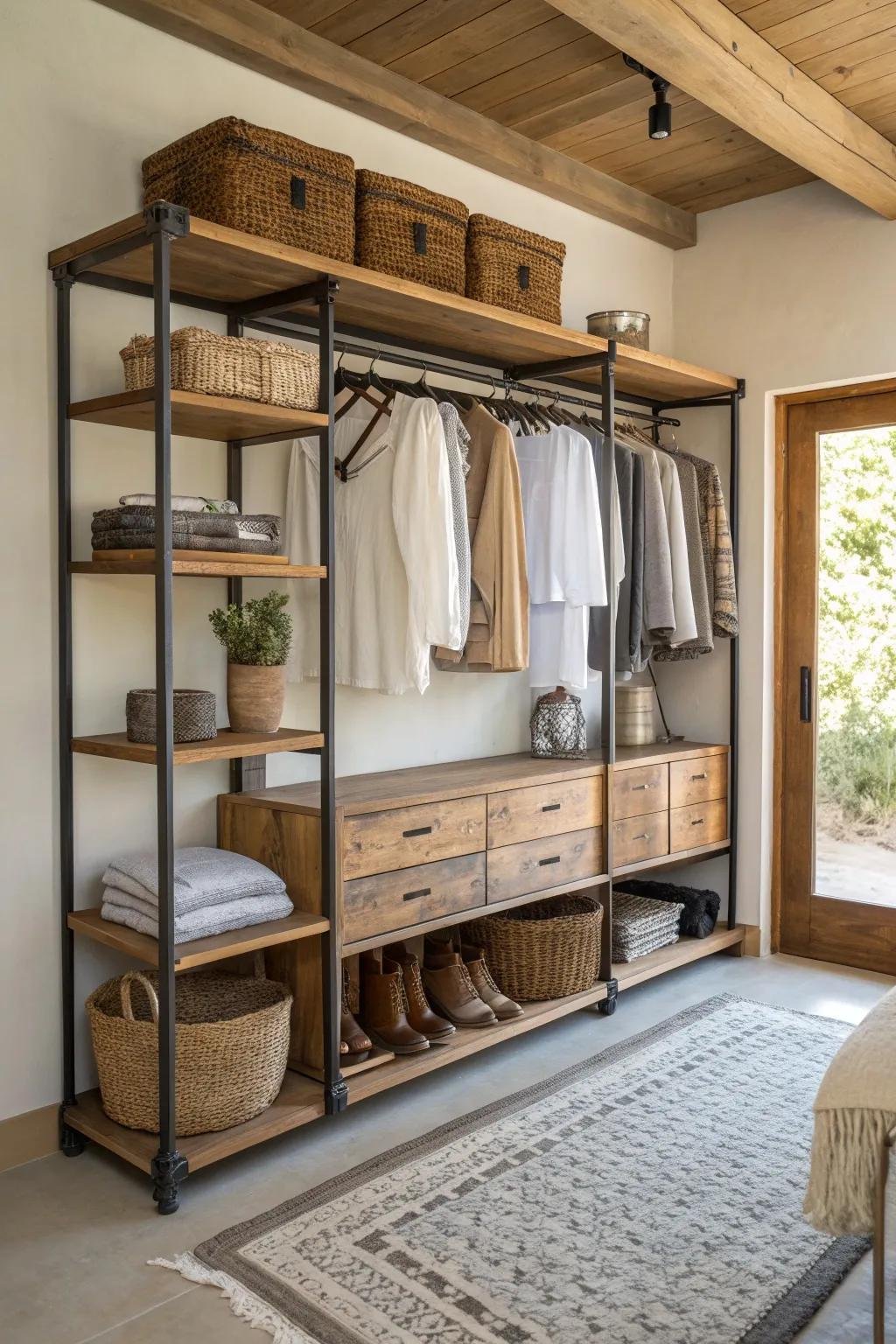 15+ Charming Rustic Closet Ideas to Inspire You - Vervilla