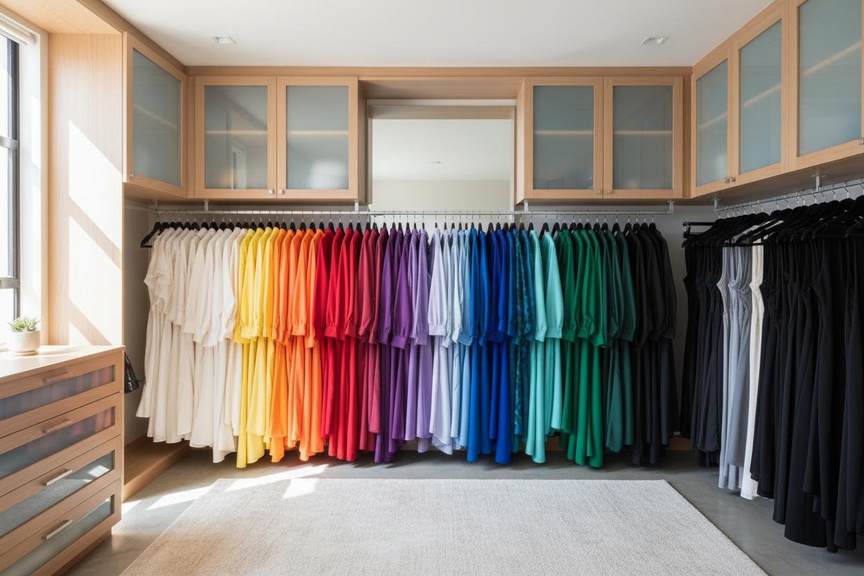 How to Organize Your Wardrobe by Color (Step-by-Step Guide)
 – Life Logic Lab