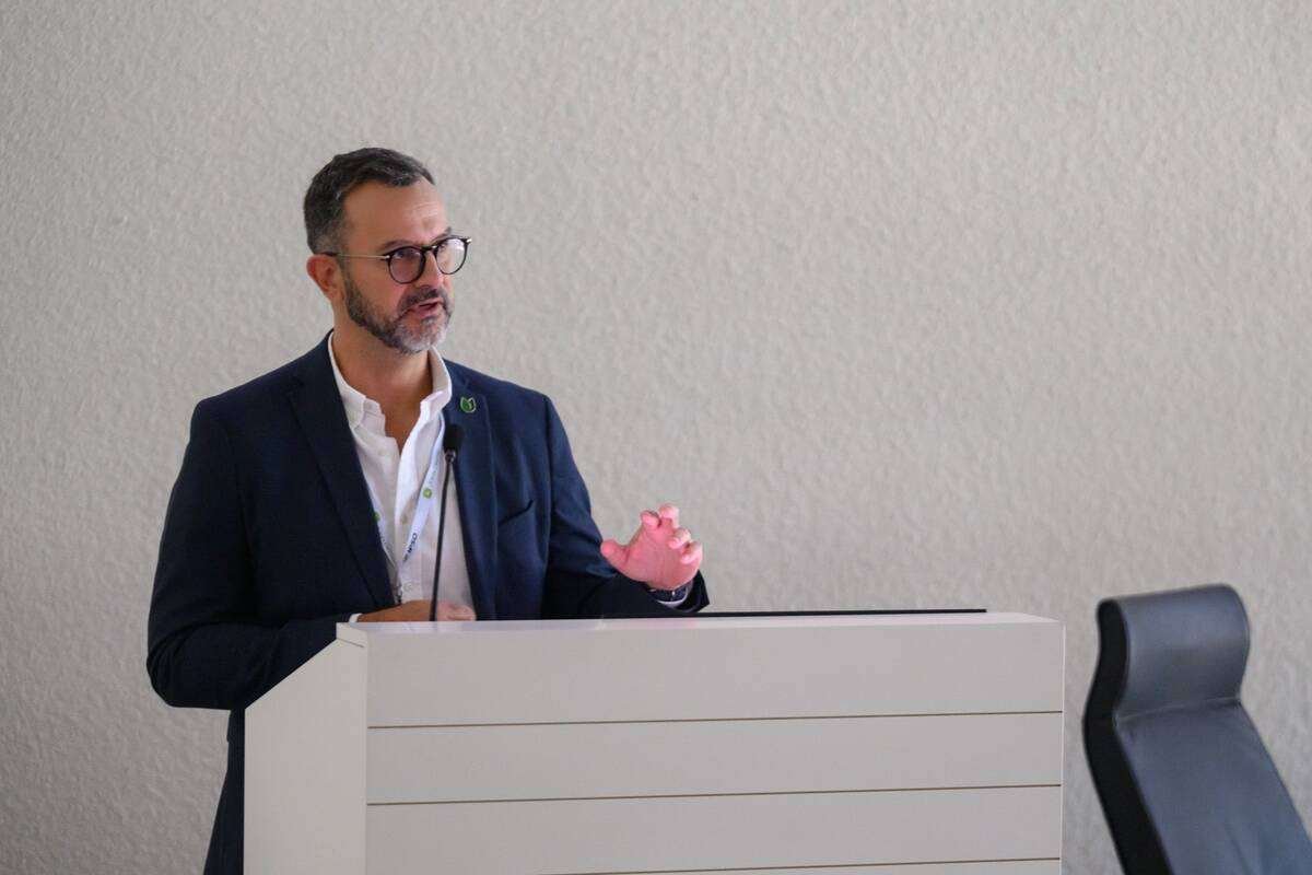 Matija Žulj is founder and CEO of Agrivi, a Croatian company using AI to answer agronomic questions for farmers.
Photo: Lilian Schaer