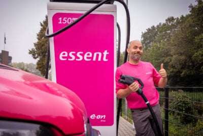 Essent-Schnellladestation an einer OK-Tankstelle