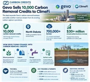 Gevo carbon removal credits
