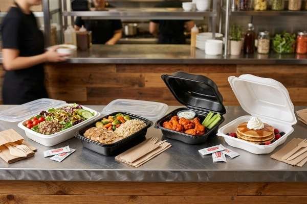 hinged and 2-piece food containers