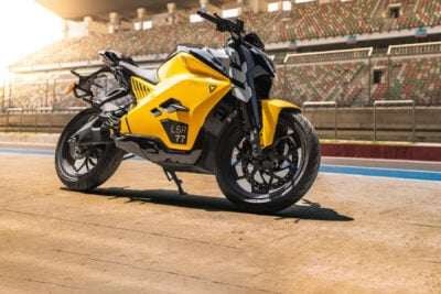 Ultraviolette f elektromotorrad electric motorbike deutschlandstart hintergrund background