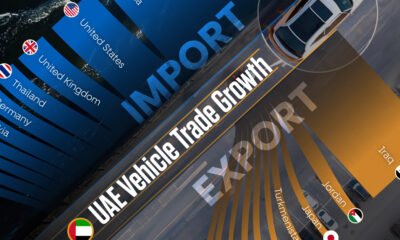 The preview image for graphic showing the countries with the highest vehicle trade growth with the United Arab Emirates.