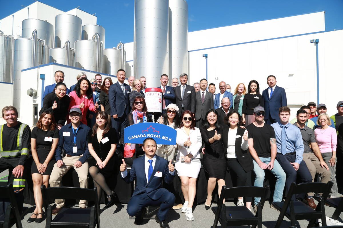Canada Royal Milk, which held its Grand Opening in Kingston in September 2024, is investing in pulse light and shrink wrap systems. Photo: Contributed.