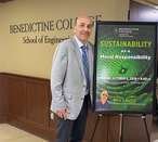 Benedictine College, Bill Lauto, Sustainability, Dr. Bugayong, Dr. Minnis, Newman Guide, Dr. Zia, Kansas Monks, Brother Joe, Missouri River, Atchison, Our Lady of Guadalupa, George Washington, Going True Green, Going Green, Father Ryan, Dr. Ramage, Othonia, Shroud, Jesus' Burial Cloth, Shroud of Turin