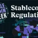 Part of a world map alongside the text "Stablecoin Week - Stablecoin Regulation".