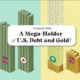 A pictogram of U.S. debt and gold reserves showing that Tether's 2030 holdings could rival what major countries currently own.