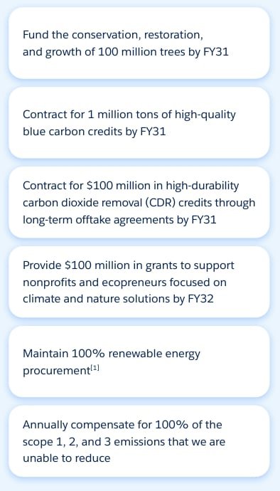 Salesforce carbon credits 