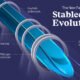Futuristic hyperspeed train with the text "The New Payment Rail: Stablecoin Evolution" and key milestones labelled