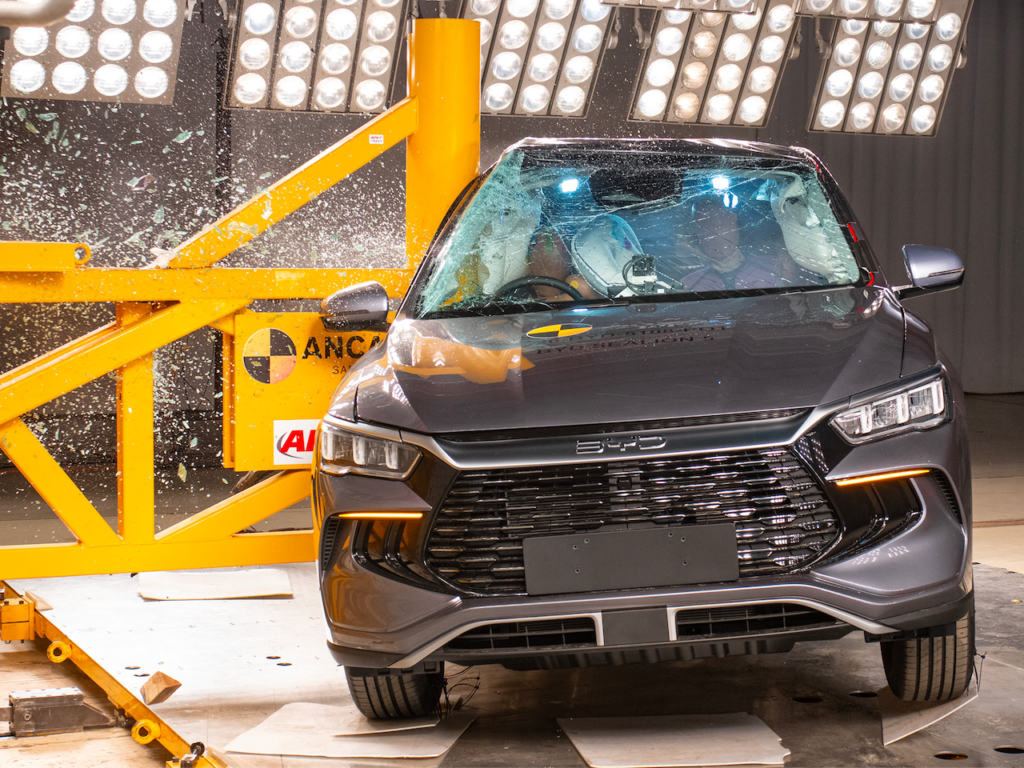 2026 BYD Sealion 5 ANCAP testing.