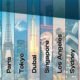 The preview image for a graphic showing the top 10 cities globally by their Brand Finance scores in 2024.